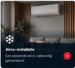 Airco in moderne woonkamer