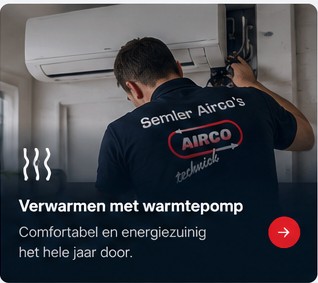 Monteur aan het werk bij airco
